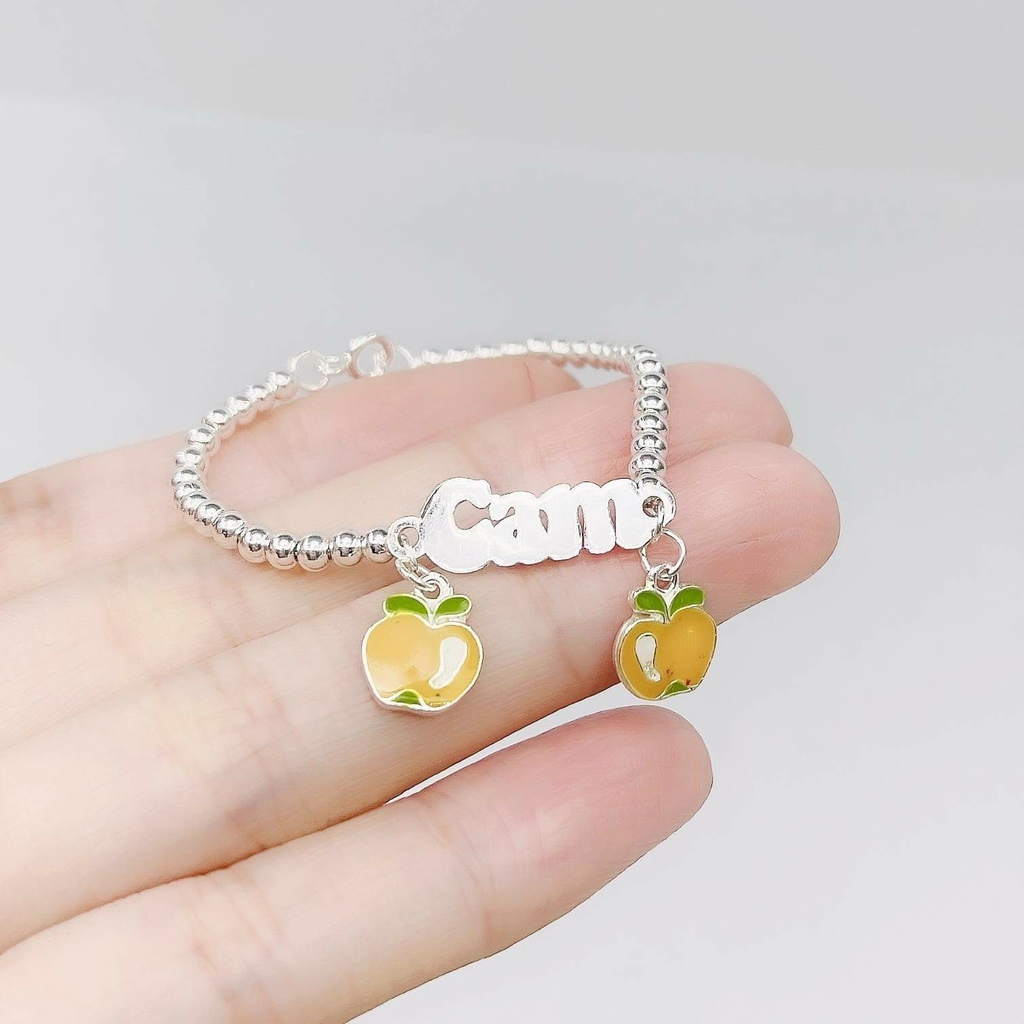 Lắc tay Little Orange - Lắc tay charm quả Cam cho bé