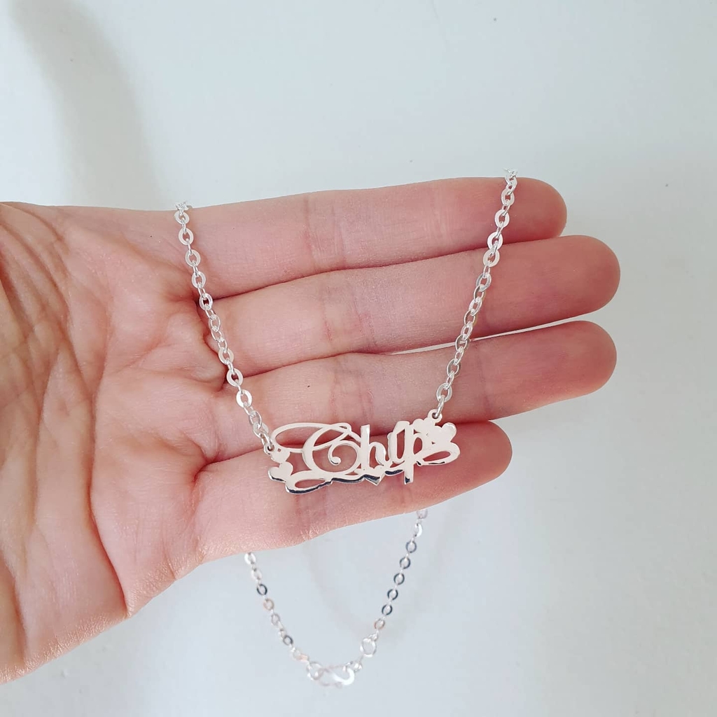 Dây chuyền khắc tên cho bé và mẹ